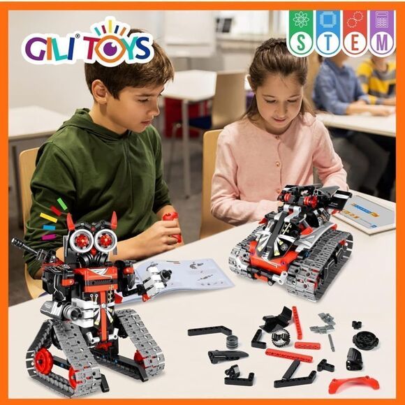 GILI Robot Building Remote Control Gift STEM Building Kit for Boys 8-12 - 3 in 1 - Picture 6 of 11